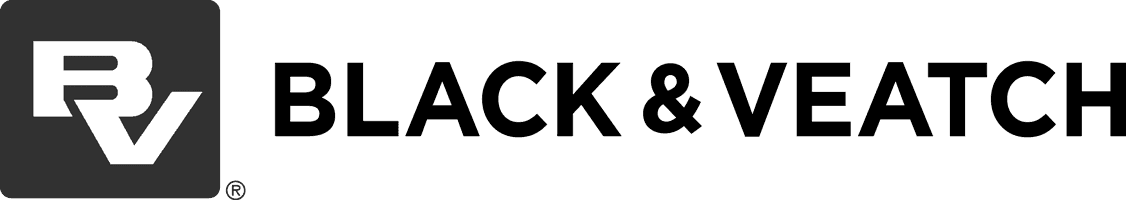 Black & Veatch logo with "BV" in a stylized black and white square followed by the words "Black & Veatch".