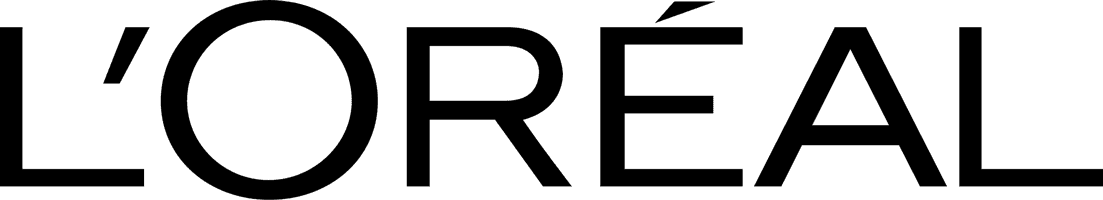 The image shows the L'Oréal logo with the brand name in bold, black capital letters and an accent over the letter "E" on a transparent background.